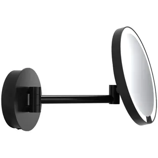 Decor Walther Just Look WD LED Wandkosmetikspiegel, schwarz matt 5000K 540lm CRI90 5-fache Vergrößerung