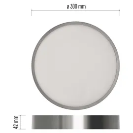 EMOS LED Panel 1 rund silber