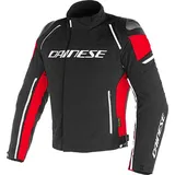 Dainese Racing 3 Textiljacke D-Dry - Schwarz/Schwarz/Rot - 46