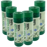 Alfapac - Müllbeutel 30L 55x60cm 6 Rollen x 20 Stück 100% recycelt,