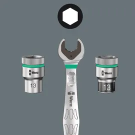 WERA 8100 SA All-in Zyklop Speed-Knarrensatz, mit Haltefunktion, 1/4"-Antrieb, metrisch, 42-teilig