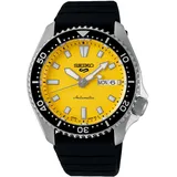 Seiko 5 Sports Herrenuhr Automatik Schwarz/Gelb