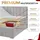 MKS Meble Boxspringbett 160x200 cm mit Bettkasten, Bett mit Matratze H4... Boxspringbett mit Topper T25 - NIRA - Hellgrau Strukture - H4