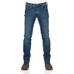 Mustang Herren Jeans Washington Slim Fit Blau Normaler Bund Reißverschluss 33W /  36L