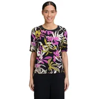 Betty Barclay Basic Shirt mit Print in Black/Khaki |