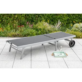 Merxx Gartenliege 200 x 60 x 80 cm Schwarz