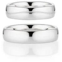 Bruno Banani Trauring Schmuck Geschenk Ehering Hochzeit Damenring Herrenring, Made in Germany silberfarben 56