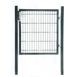 Home Deluxe Doppelstabmatten Gartentor Portarius 1,8 m anthrazit