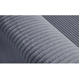 Sofa.de Eckcouch Stoff mit Schlaffunktion 3-Sitzer Blau