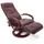 berlinlodge Massagesessel Athene Leder 69 x 118 x 143 cm Rot drehbar mit Massagefunktion