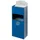 Proregal Robuster Wandascher mit Schild 4 Liter, HxBxT 55 x 14,5 x 22 cm Verzinkter Stahl Blau