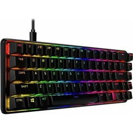 HyperX Alloy Origins 65 – Mechanische Gaming-Tastatur - HX Aqua (taktil) - Double Shot PBT-Keycaps, Schwarz