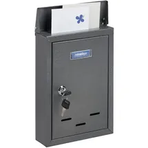 Relaxdays Briefkasten grau