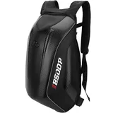 BSTCAR Reiten Rucksack große Kapazität Motorrad Rucksack wasserdicht Hartschalen-Rucksack Outdoor-Reisen Camping Radfahren (weißes Etikett)