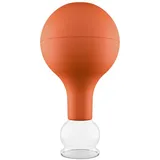 PULOX Schröpfglas aus Echtglas mit Saugball - 25mm in Braun 1 St Gerät