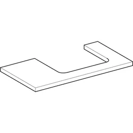 Geberit One 90x3x47cm, greige/lackiert m, Ausschn re