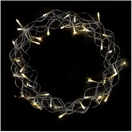 Mojawo LED Hängekranz / Tischdekoration Metall Ø30cm-mlk061wt