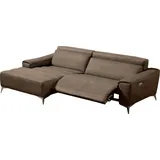 Egoitaliano "Suzette, Designsofa mit hohem Sitzkomfort", mit Recamiere, inkl. 1 elektronischen Relaxfunktion, L-Form