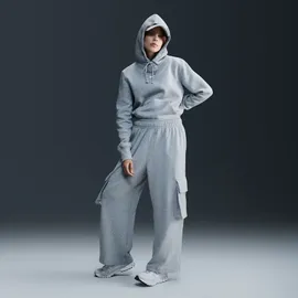 Nike Sportswear Phoenix Fleece Hoodie Damen 063 dk grey heather/sail M