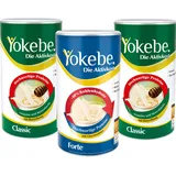 Yokebe Classic 2x - Diätshake zum Abnehmen - 500g = 12 Servings + Yokebe Forte 1x - Diätshake zur Gewichtsabnahme - 500 g = 10 Portionen