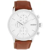 Oozoo Herren Armbanduhr Timepieces Analog Leder braun UOC11220 - Braun