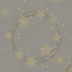DUNI Dunisoft Serviette 40x40cm 1/4F. Star Shine Grey