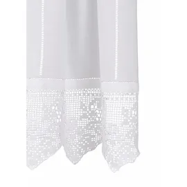 HOSSNER - ART OF HOME DECO Querbehang Stangendurchzug 130 x 25 cm Weiß 1 St