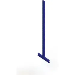 Meta Kragarmregal Ständer IPE140 doppelseitig 3500x400 mm Enzianblau Multistrong M