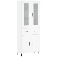 VidaXL Highboard Weiß 69,5x34x180 cm Holzwerkstoff