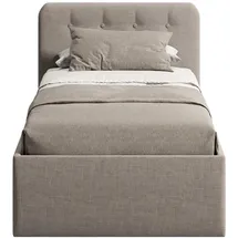 home collective Polsterbett 100 x 200 cm H2 Beige