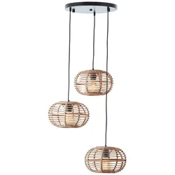 Pendelleuchte Woodball E27 3-flammig
