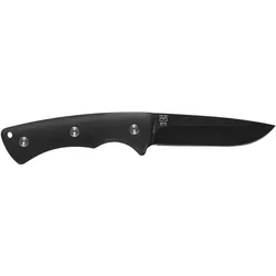 Oyo Falketind Outdoormesser mit Scheide schwarz - STK - schwarz