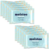 Cleangang Feuchttücher für Wohltuende Sauberkeit - Wiederverschließbares Feuchtes Toilettenpapier Frei von Schädlichen Farbstoffen und Ohne Mikroplastik - 10 x 50 Stück