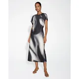 Someday Midikleid Galaktischer Print Schwarz 42