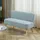 Homcom Sofa, Holz, Stoff, Schaumstoff