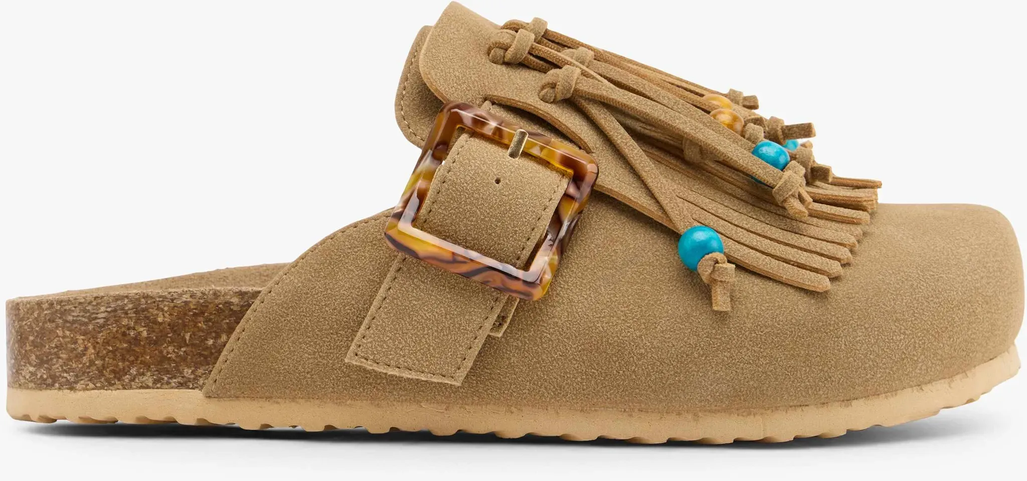 Claudia Ghizzani  Tieffuß Pantolette Beige, Damen, Größe: 36, Material: PU/Textil - Claudia Ghizzani  Tieffuß Pantolette Beige, Damen, Größe: 36, Material: PU/Textil - woman - Beige