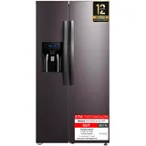 Midea KS-DDX 6.32 WT Side-by-Side (520 l, 1765 mm hoch, Schwarz)