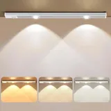 Schrankleuchte, Wiederaufladbare 6000k Led-lampe Mit Usb-anschluss, Kabellose Led-küchenleuchte Mit Bewegungssensor, Led-nachtlicht Mit Magnetstreifen Für Schränke/flure/garage/treppen