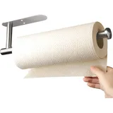 ROCTREE Küchenrollenhalter Ohne Bohren Edelstahl–Papierrollenhalter Küche Selbstklebend,Paper Towel Holder(Silber)