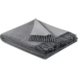 Soft Impression im Doubleface-Look Kuscheldecke 150 x 200 cm Grau/Silber