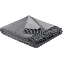 Biederlack Soft Impression im Doubleface-Look Kuscheldecke 150 x 200 cm Grau/Silber