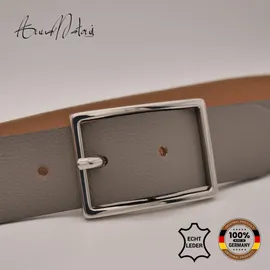 AnnaMatoni Damengürtel Leder grau 130
