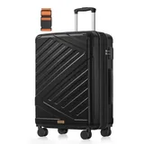 Songmics Hartschalen-Trolley 4-Rollen 65 cm / 94 l schwarz