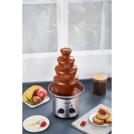 Steinborg SB-6030 Schokoladenbrunnen 170W, 4-Etagen-System, höhenverstellbare Standfüße, Edelstahl