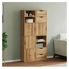 vidaXL - Beistellschränke 4 Stk. Odda 40x24x79 Cm Massivholz Kiefer