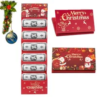 Weihnachtsgeld-Geschenkumschlag, 2025 Neuer kreativer Weihnachtsgeld-Geschenkumschlag, Weihnachtsüberraschungs-Geldhalter mit 6 Fächern, Überraschungsgeldumschläge für Party, Männer und Frauen