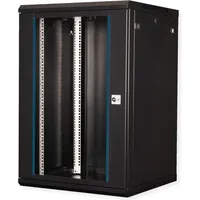 Value 19-Zoll Wandgehäuse 600x600mm schwarz, Bausatz (18 HE, 19