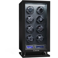 Klarstein Uhrenbeweger für Automatikuhren, Automatik-Uhrenbeweger für 8 Uhren, Automatikuhr Uhrenbeweger mit Acryl-Tür, Automatischer Uhrenbeweger, Blaue LEDs, Watch Winder mit 5 TPD Einstellungen