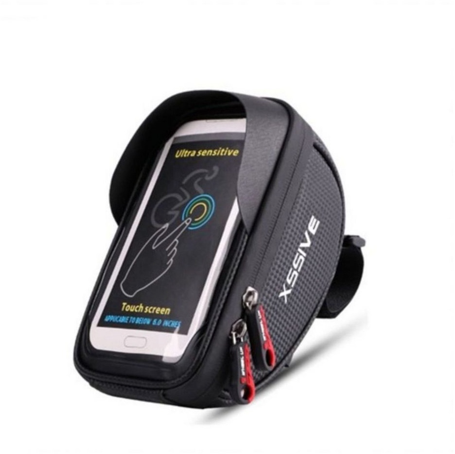COFI 1453 Fahrradtasche Wasserdichte Fahrradtasche, Super-Signal, bis zu 6.5 Zoll Smartphones schwarz