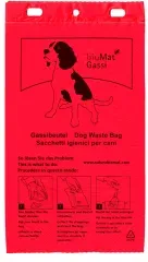 BIOMAT® Gassibeutel aus HDPE, besonders reißfest BG-4-50-PR , 1 Karton =  50 Blöcke à 50 Beutel = 2500 Beutel, rot